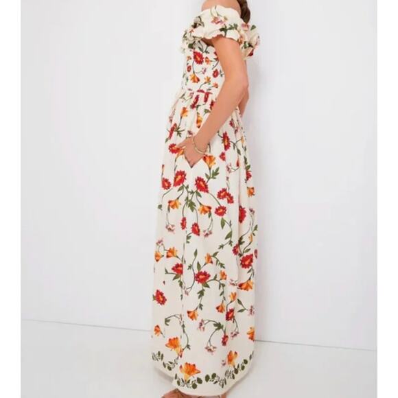 Agua by Agua Bendita NEW Espliego Oasis Floral Maxi Dress Size Medium Rare NWT - Picture 4 of 16